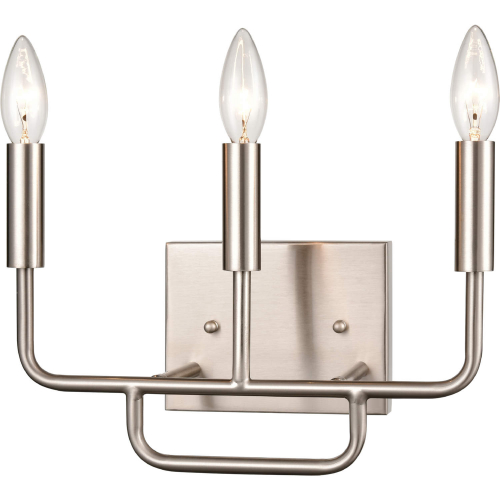 Park Slope 13"W 3 Light Vanity Light in Brushed Nickel