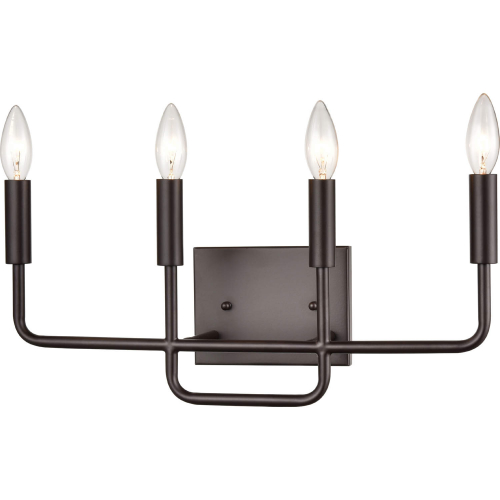 Park Slope 18.5"W 4 Light Vanity Light in Oil Rubbed Bronze