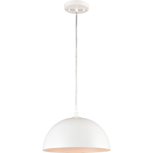 Chelsea 12"W 1 Light Pendant in White