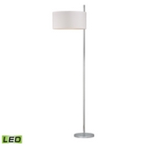 64" Attwood LED Floor Lamp in Polished Nickel