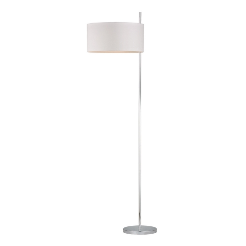 64" Attwood Floor Lamp in Polished Nickel