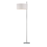 64" Attwood Floor Lamp in Polished Nickel