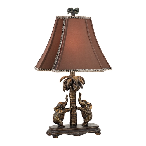 24" Adamslane Elephant Table Lamp in Bronze