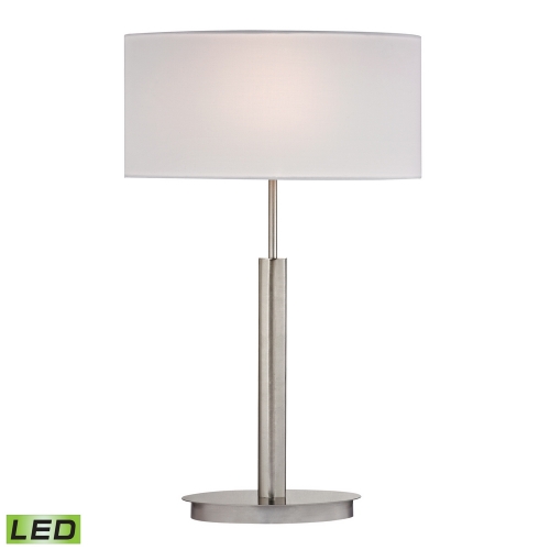 24" Port Elizabeth LED Table Lamp in Satin Nickel