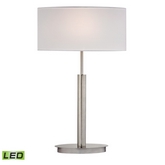 24" Port Elizabeth LED Table Lamp in Satin Nickel