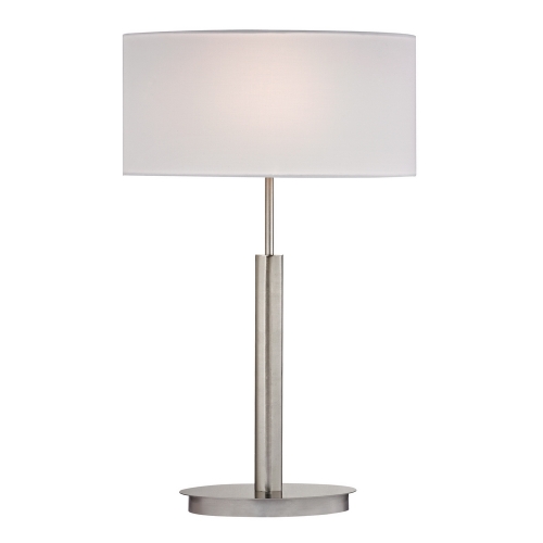 24" Port Elizabeth Table Lamp in Satin Nickel