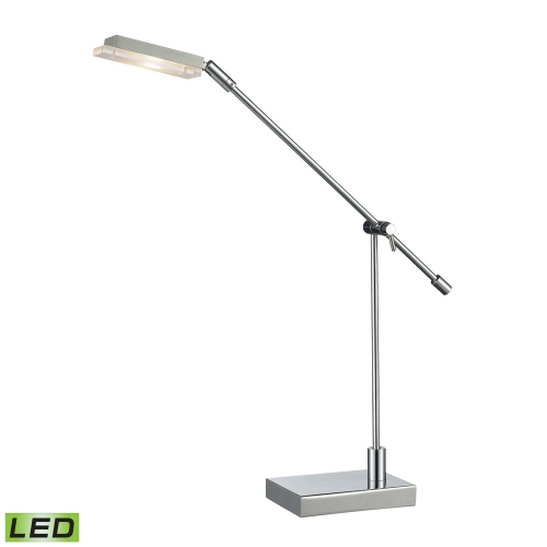 11-26" Bibliotheque Adjustable LED Desk Lamp in Polished Chrome