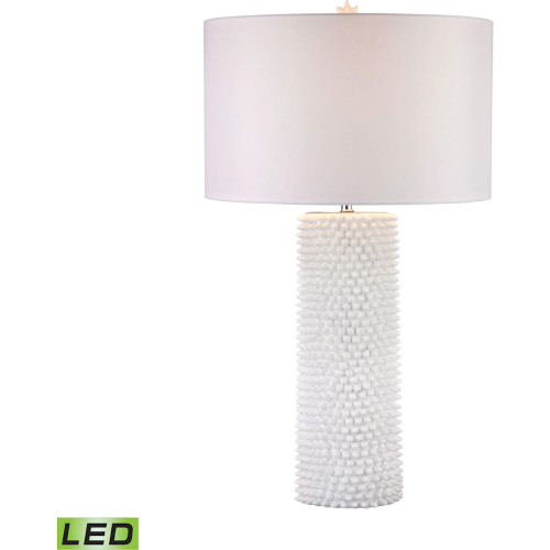 Punk 29.75"H 1 Light Table Lamp in White Resin