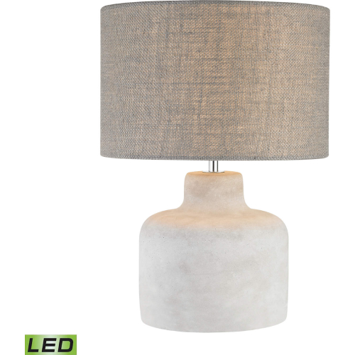 Rockport 17"H 1 Light Table Lamp in Polished Concrete (Includes LED Bulb)