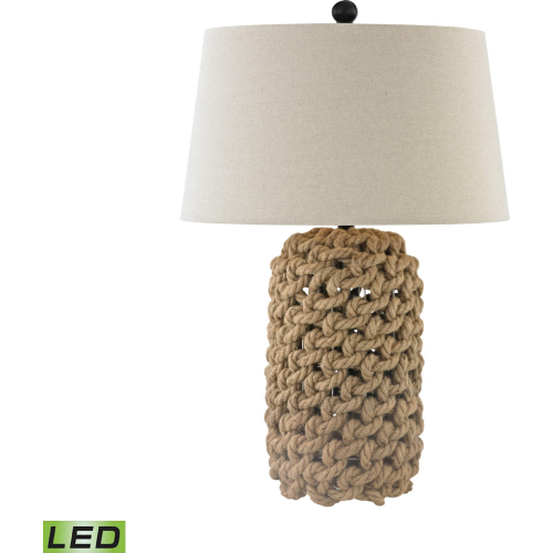 Rope 29.5"H 1 Light Table Lamp in Natural (Includes LED Bulb)