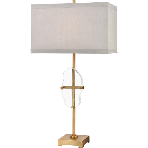 Priorato 34"H 1 Light Table Lamp in Cafe Bronze & Crystal