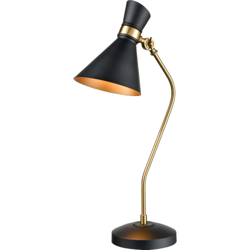 Virtuoso 29"H 1 Light Table Lamp in Black & Aged Brass