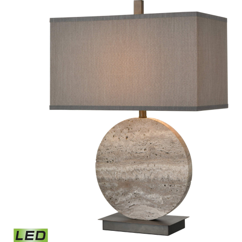 Vermouth 26.5"H 1 Light Table Lamp in Gray Marble (Includes LED Bulb)