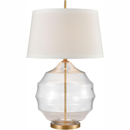 Nest Table Lamp in Matte Brushed Gold