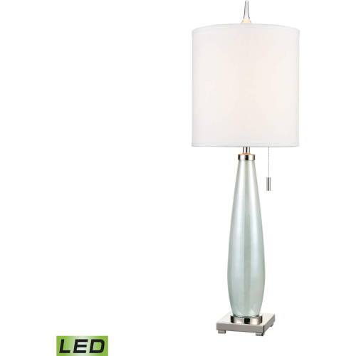 Confection 41"H 1 Light Table Lamp in Seafoam Green Art Glass (Includes LED Bulb)