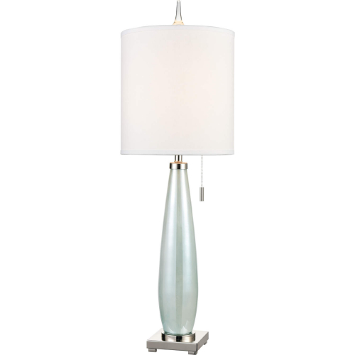 Confection 41"H 1 Light Table Lamp in Seafoam Green Art Glass