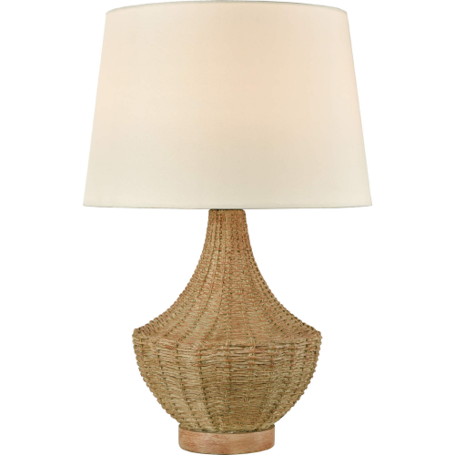 Rafiq 22"H 1 Light Outdoor Table Lamp in Resin Rattan (Includes LED Bulb)