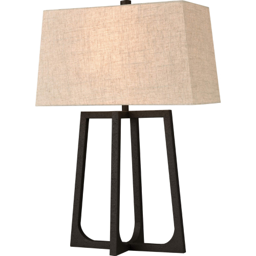 Colony 29"H 1 Light Table Lamp in Bronze & Sand Linen