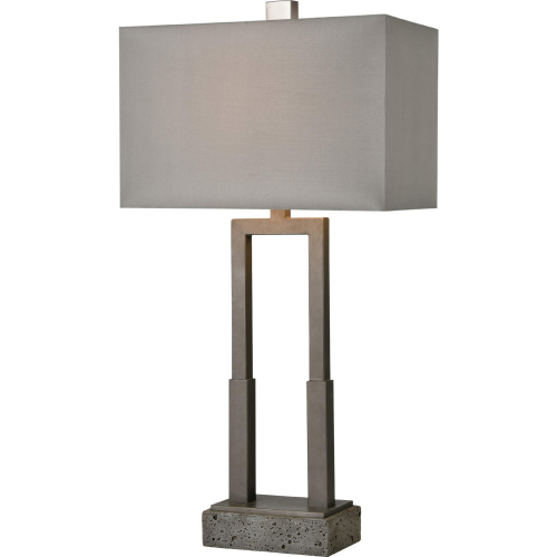 Courier 32"H 1 Light Table Lamp in Pewter & Concrete