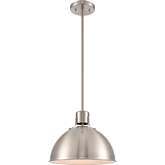 Zayne 12"W 1 Light Ceiling Pendant Light in Brushed Nickel Metal