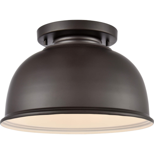 Cedar Park 13"W 1 Light Outdoor Flush Mount in Oil Rubbed Bronze