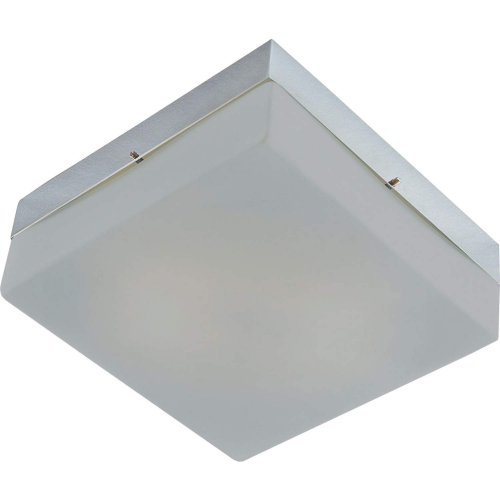 Quad 5"W 1 Light Flush Mount in Gray Metal