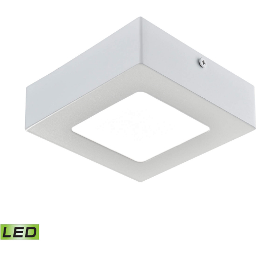 Warwick Integrated LED Square Flushmount in Matte White Metal