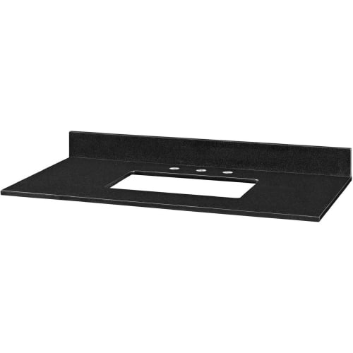 43" Bathroom Vanity Top for Rectangular Undermount Sink in Black Granite