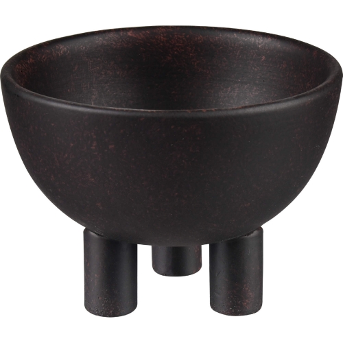 Booth Decorative Bowl in Black Ceramic