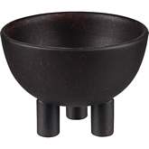 Booth Decorative Bowl in Black Ceramic