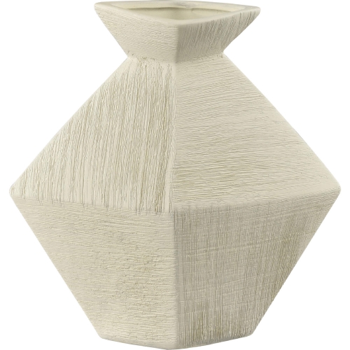 Tripp Vase in Beige Ceramic