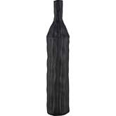 Carter Vase in Black Ceramic