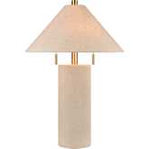 Blythe 26"H 2 Light Table Lamp in Oatmeal Linen