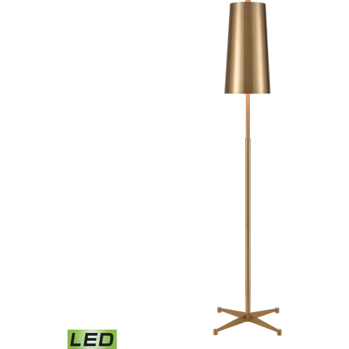 Matthias 65"H 1 Light Floor Lamp in Aged Brass (Includes LED Bulb)