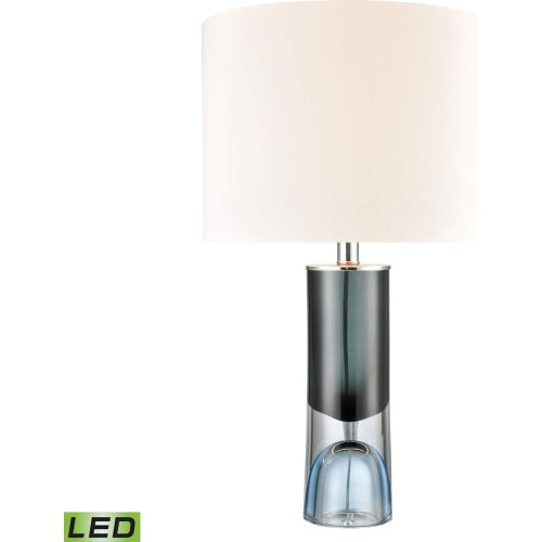 Otho 24"H 1 Light Table Lamp in Navy Blue Glass (Includes LED Bulb)