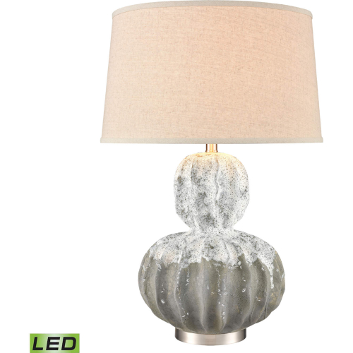 Bartlet Fields 29"H 1 Light Table Lamp in White Earthenware (Includes LED Bulb)