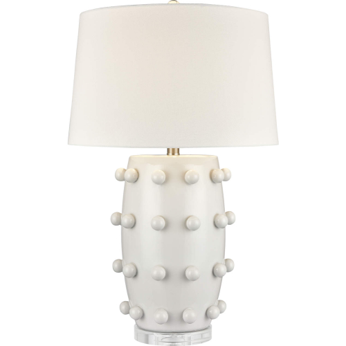 Torny 28"H 1 Light Table Lamp in White Ceramic