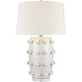 Torny 28"H 1 Light Table Lamp in White Ceramic