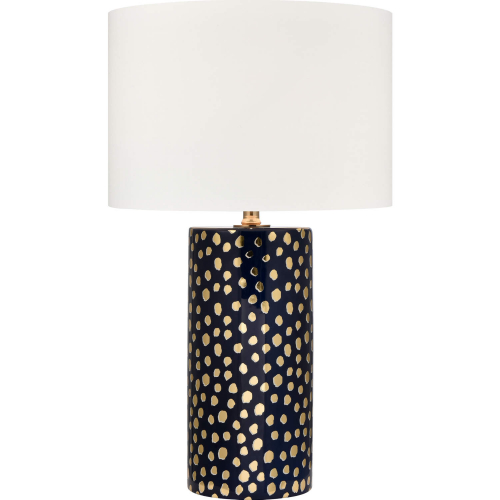 Signe 26"H 1 Light Table Lamp in Navy