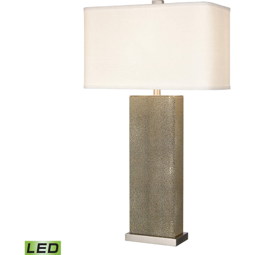 Against the Grain 34"H 1 Light Table Lamp Gray Leatherette (Includes Bulb)