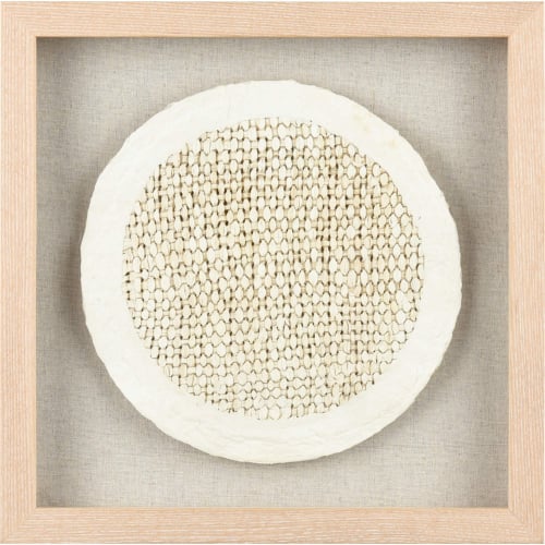 Simple Weave I Wall Art in Cream, Natural & Clear