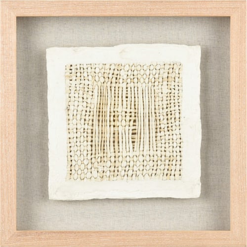 Simple Weave II Wall Art in Cream, Natural & Clear