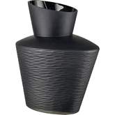 Tuxedo Vase in Black Decorative Glass