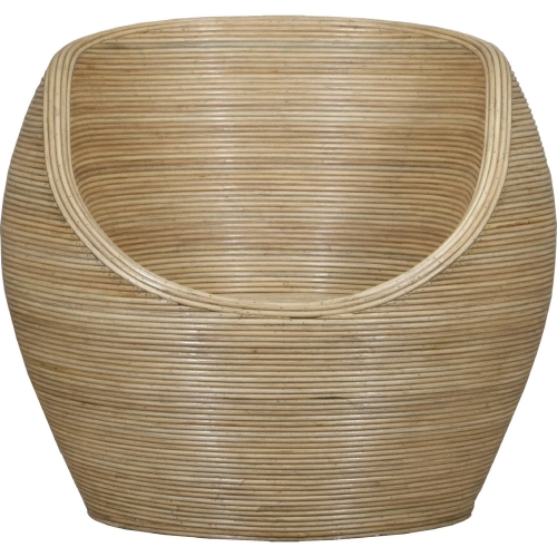 Gentong Accent Chair in Natural Rattan Cane