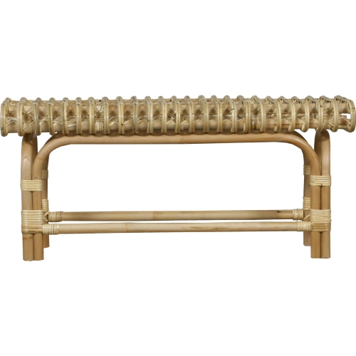 Rendra Bench in Natural Finish Rattan