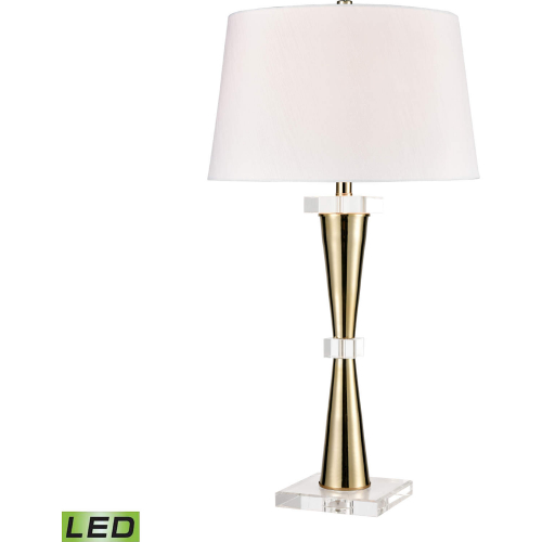 Brandt 32"H 1 Light Table Lamp in Gold & Crystal (Includes LED Bulb)