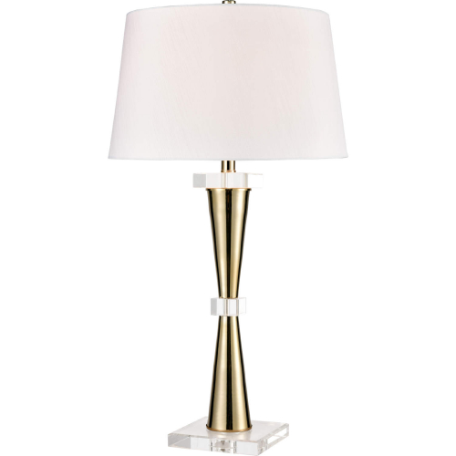 Brandt 32"H 1 Light Table Lamp in Gold & Crystal