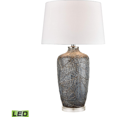 Forage 29"H 1 Light Table Lamp in Gray Ceramic (Includes LED Bulb)