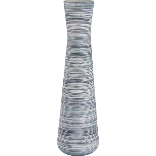 Adler 28"H Vase in Blue & Green Iron