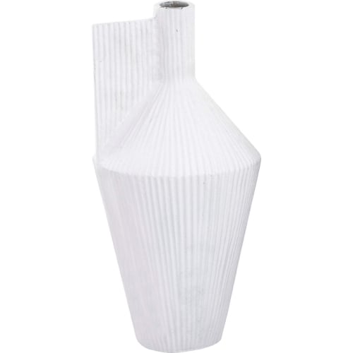 Rabel Vase in White Aluminum